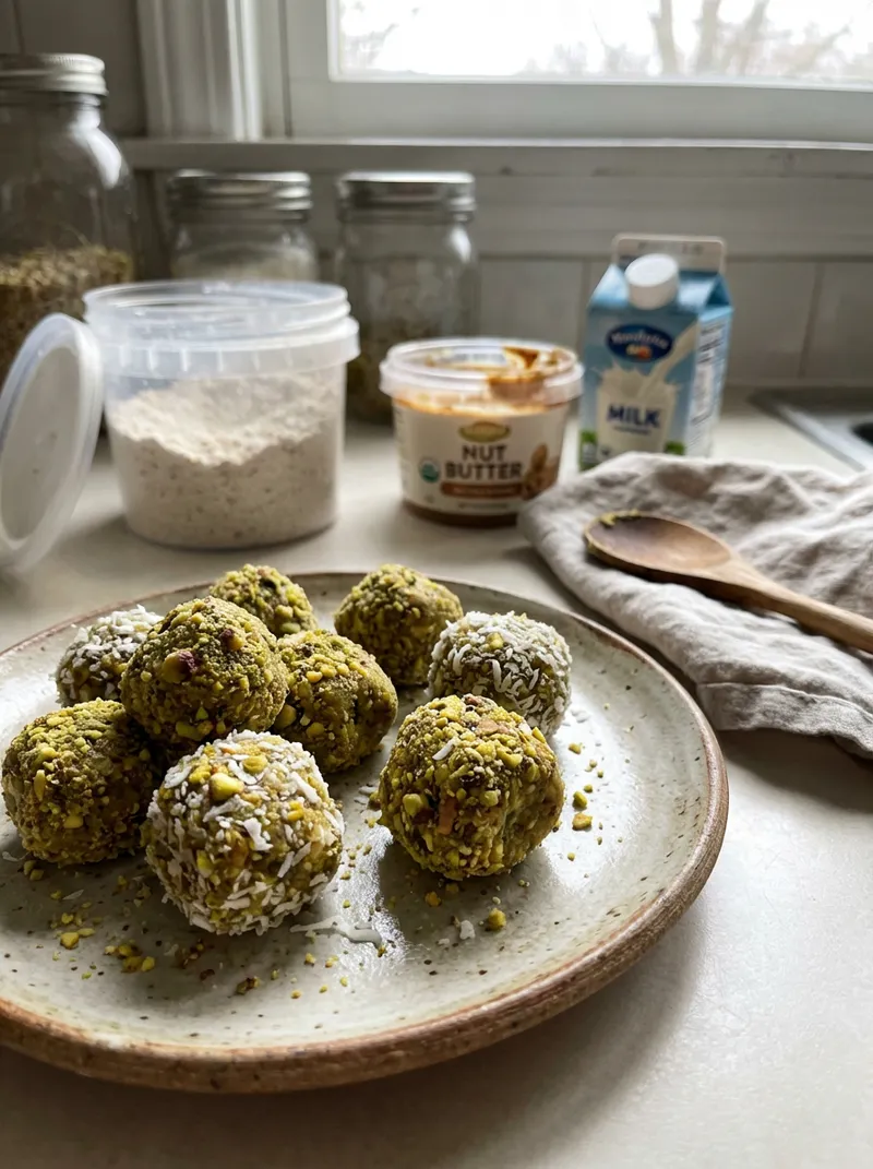 Pistachio Protein Truffles