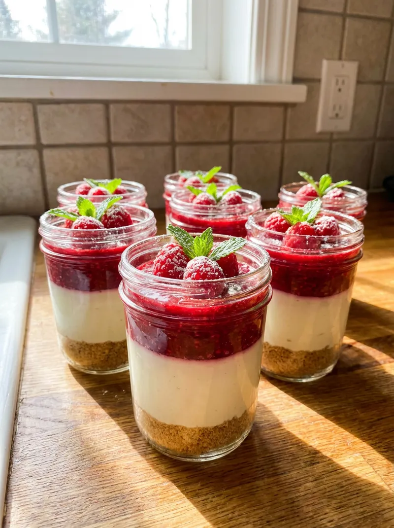 Raspberry Cheesecake Cups