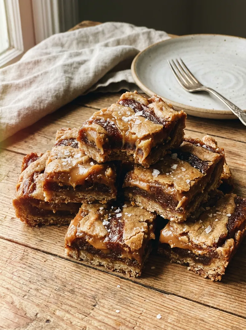 Salted Caramel Date Bars