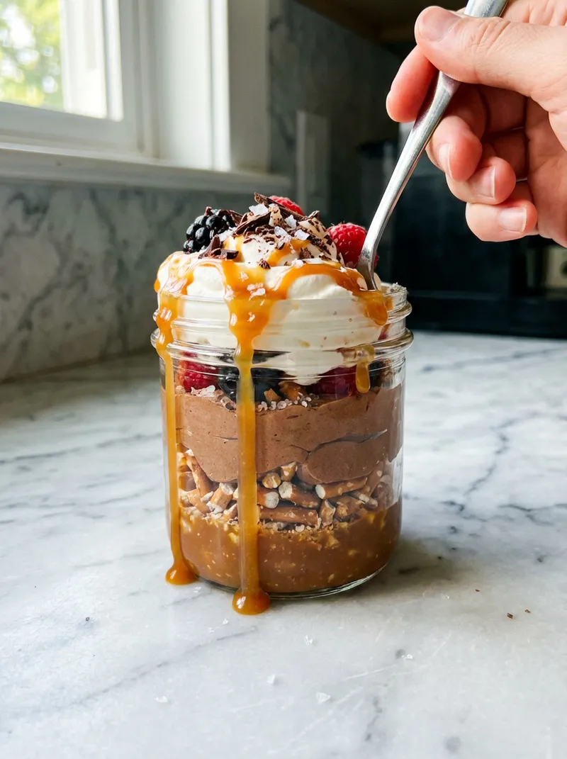 Salted Caramel Pretzel Parfait