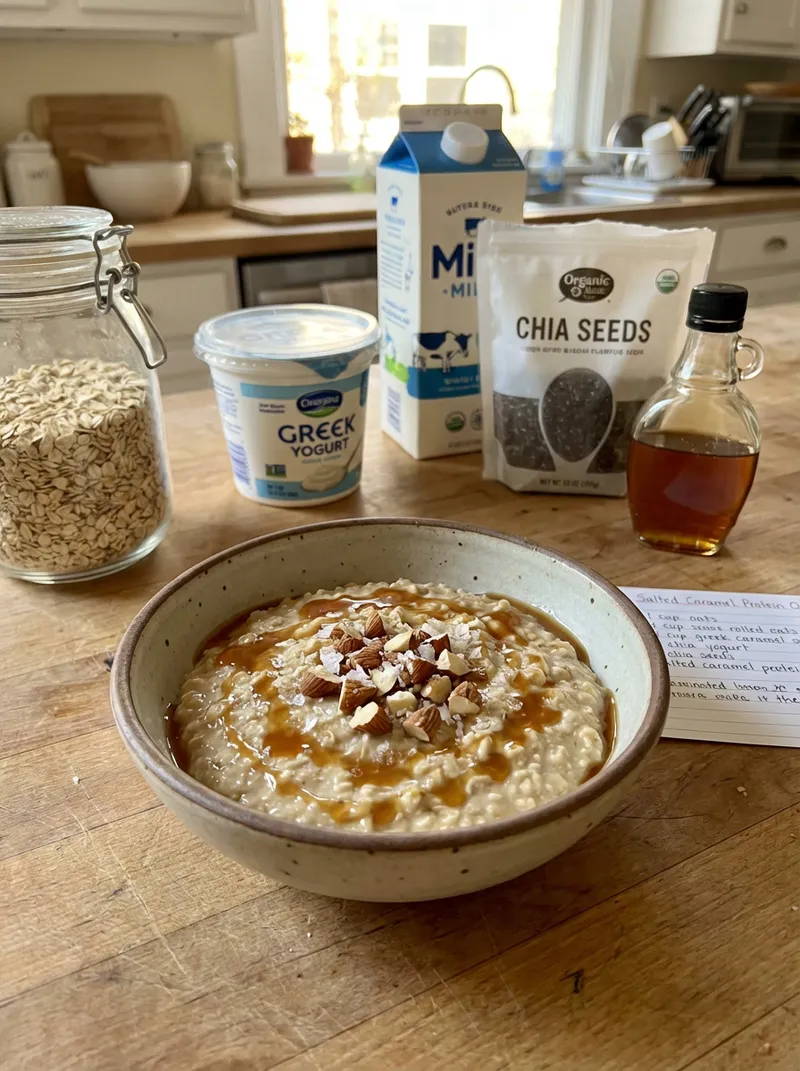 Salted Caramel Protein Oats