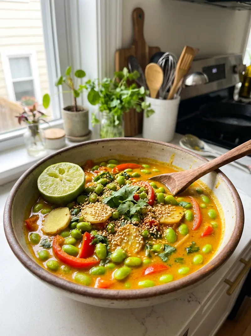 Sesame Ginger Edamame Curry