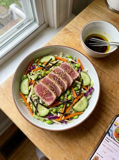 Sesame Tuna Crunch Salad