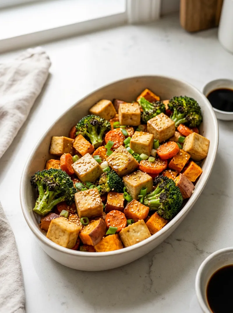 Sheet-Pan Tofu Sesame Roast