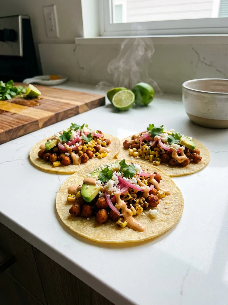 Smoky Chipotle Chickpea Tacos