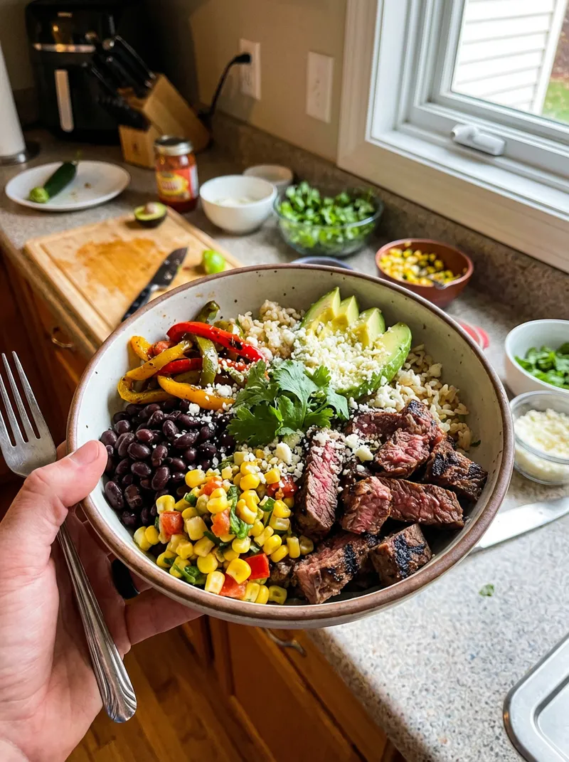 Southwest Steak Burrito Bowls