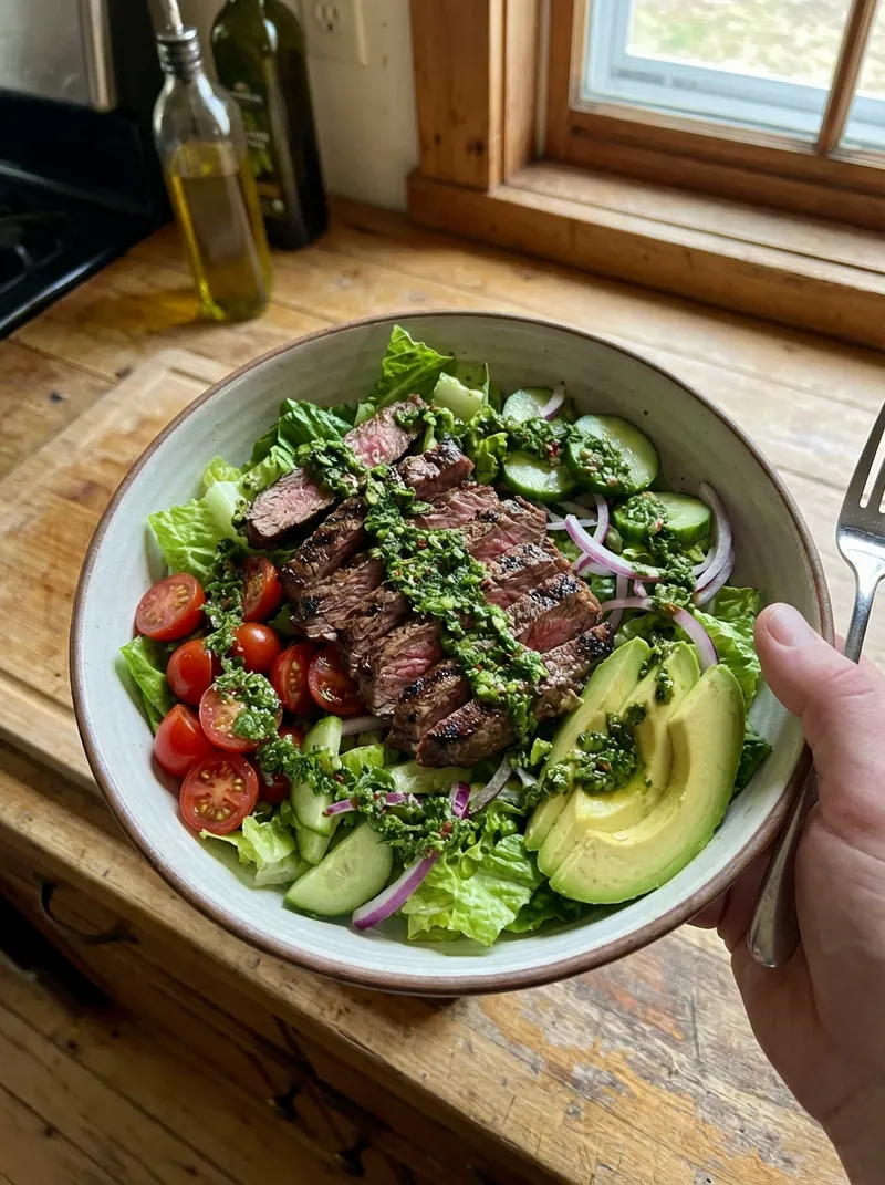 Steak Chimichurri Salad