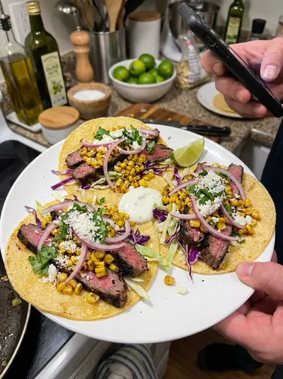 Steak Street Corn Tacos