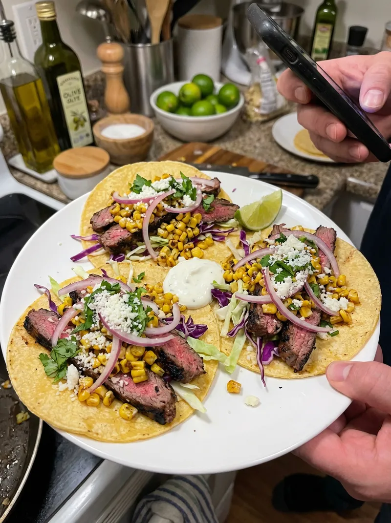 Steak Street Corn Tacos