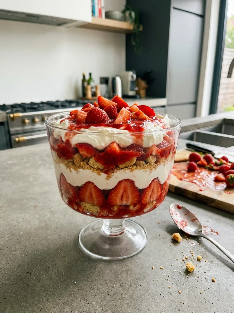 Strawberry Shortcake Trifle