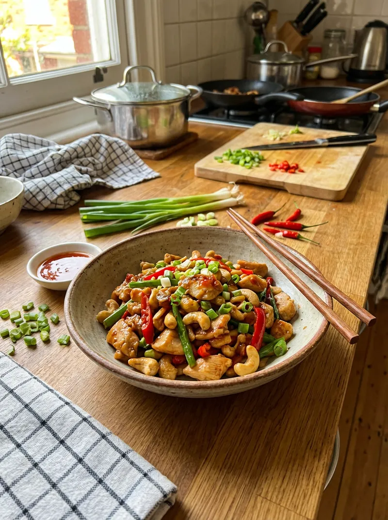 Sweet Chili Chicken Cashew Stir-Fry