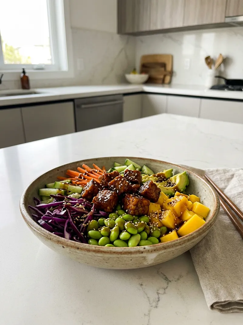 Teriyaki Tempeh Salad