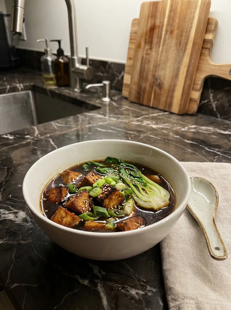 Teriyaki Tofu Soup