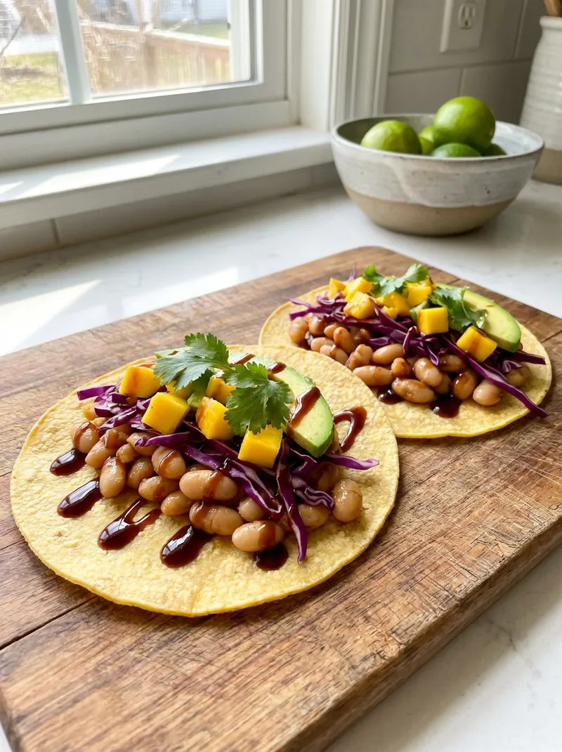 Teriyaki White Bean Tacos