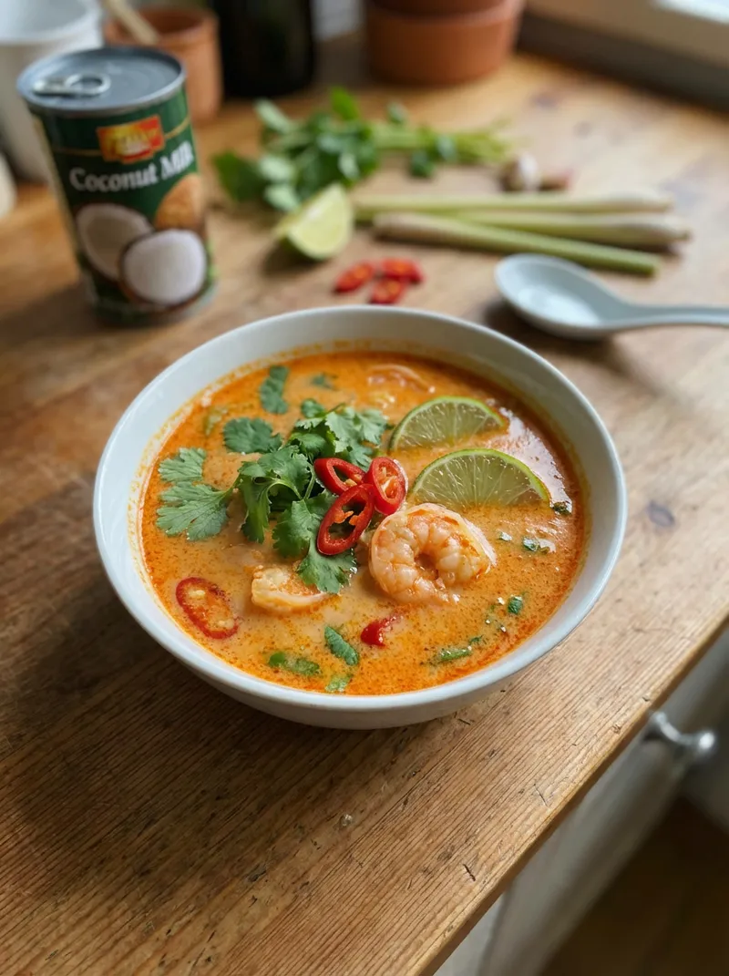 Thai Coconut Shrimp Soup