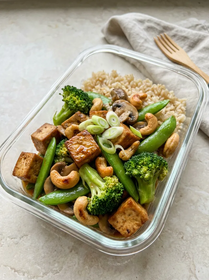 Tofu Cashew Veg Stir-Fry