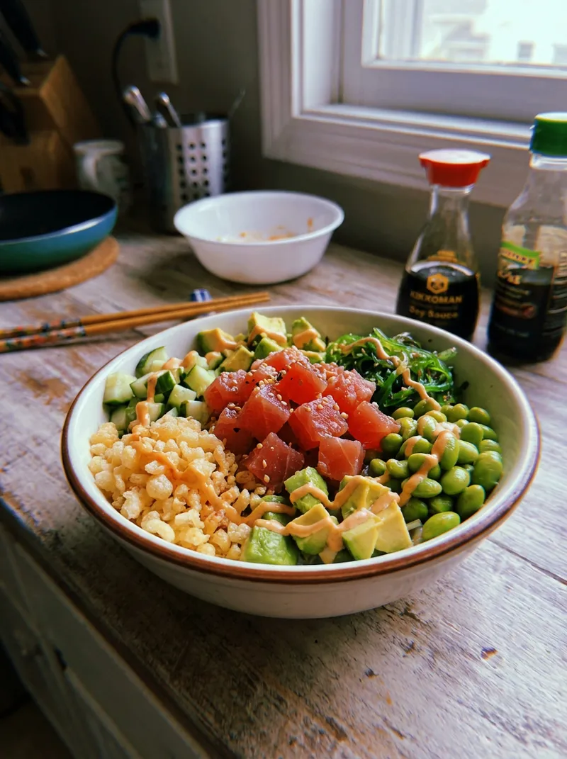Tuna Crunch Sushi Bowls