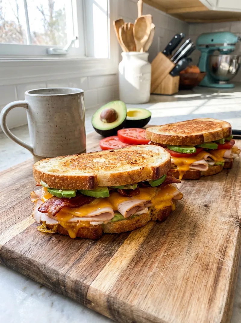 Turkey Avocado Club Melts