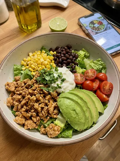 Turkey Taco Salad Bowl