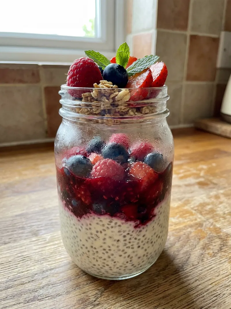 Vanilla Berry Chia Pudding