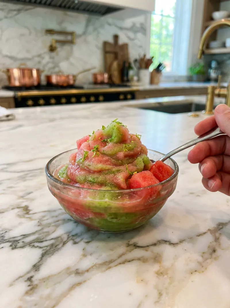 Watermelon Lime Granita